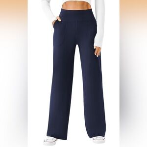 Womens Wide Leg Yoga Pants Casual Work Dress Pants